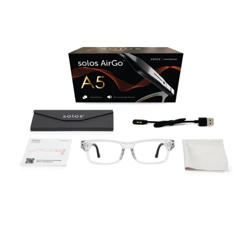 Умные очки solos AirGo™ A5 Hydro 14-22 ABL | Shiny Crystal Gray | Blue Blocker